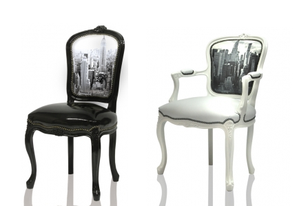 chairs with pics of new york