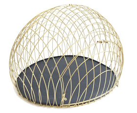 gold dog crate