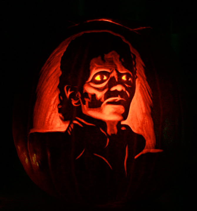 michael jackson thriller pumpkin
