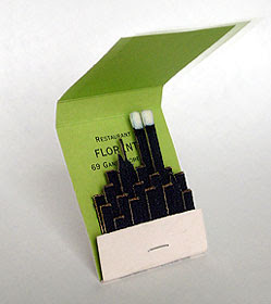 twin towers matchbook by Tobias Wong