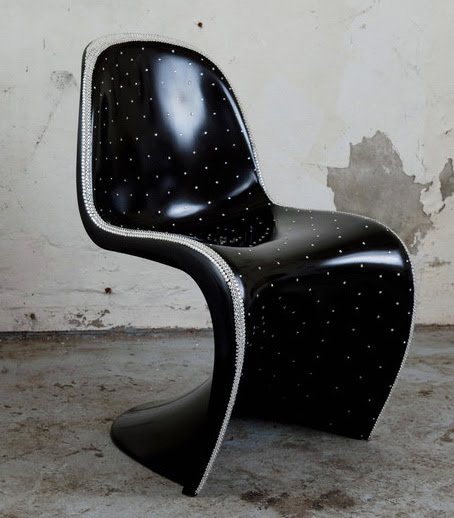 swarovski embellished panton chair