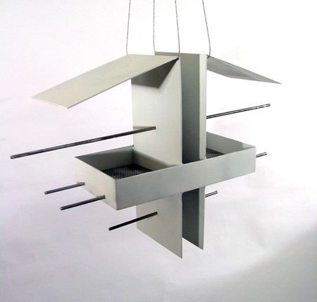 modern hanging birdfeeder