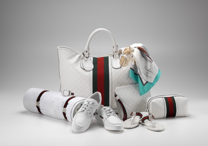 a series of exclusive Riva by Gucci accessories