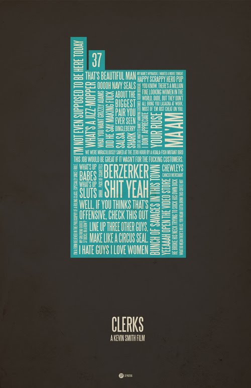 Jerod Gibson Typographic Movie Posters