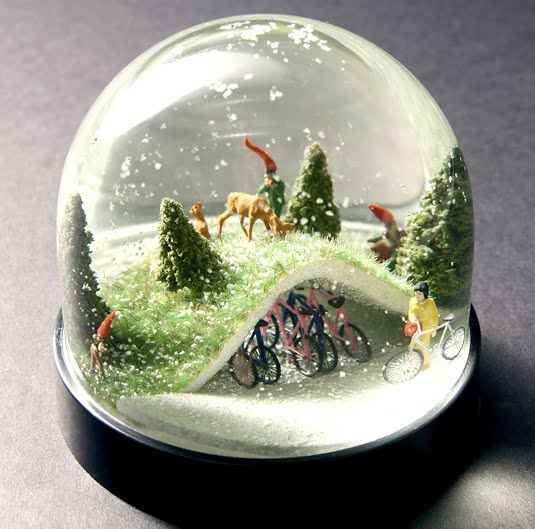 Bike Park snowglobe