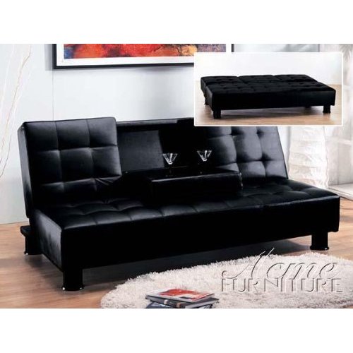 Brighton Beach: Acme Black Adjustable Sofa by ACME