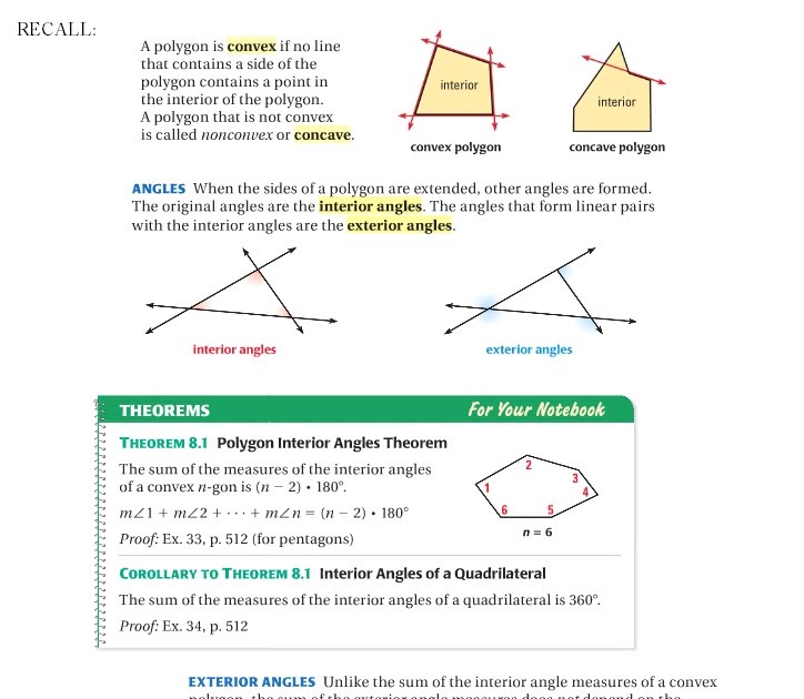 Angle Measures Of Polygons Quizlet