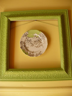 plate with a frame around it