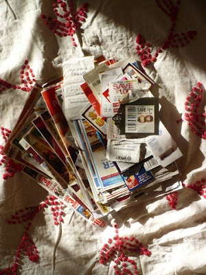 Frugal Tips - cut and sorted coupons