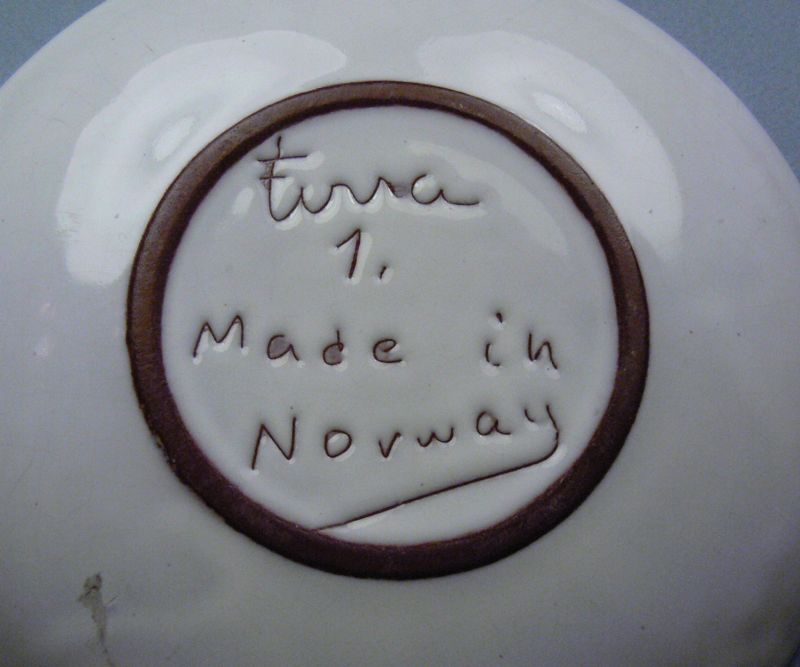 Keramikk Terra of Norway Plate with Girl