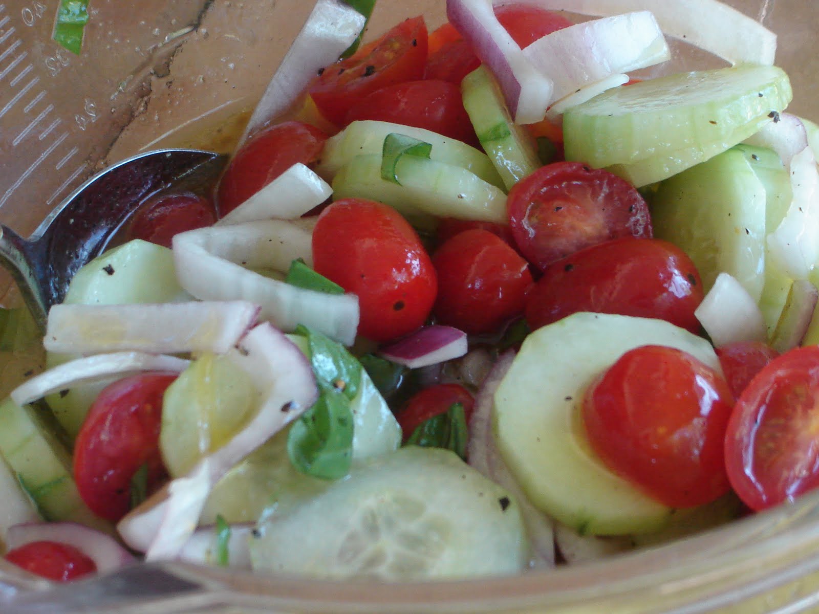 Food from the Forest Marinated Cucumber and Tomato Salad