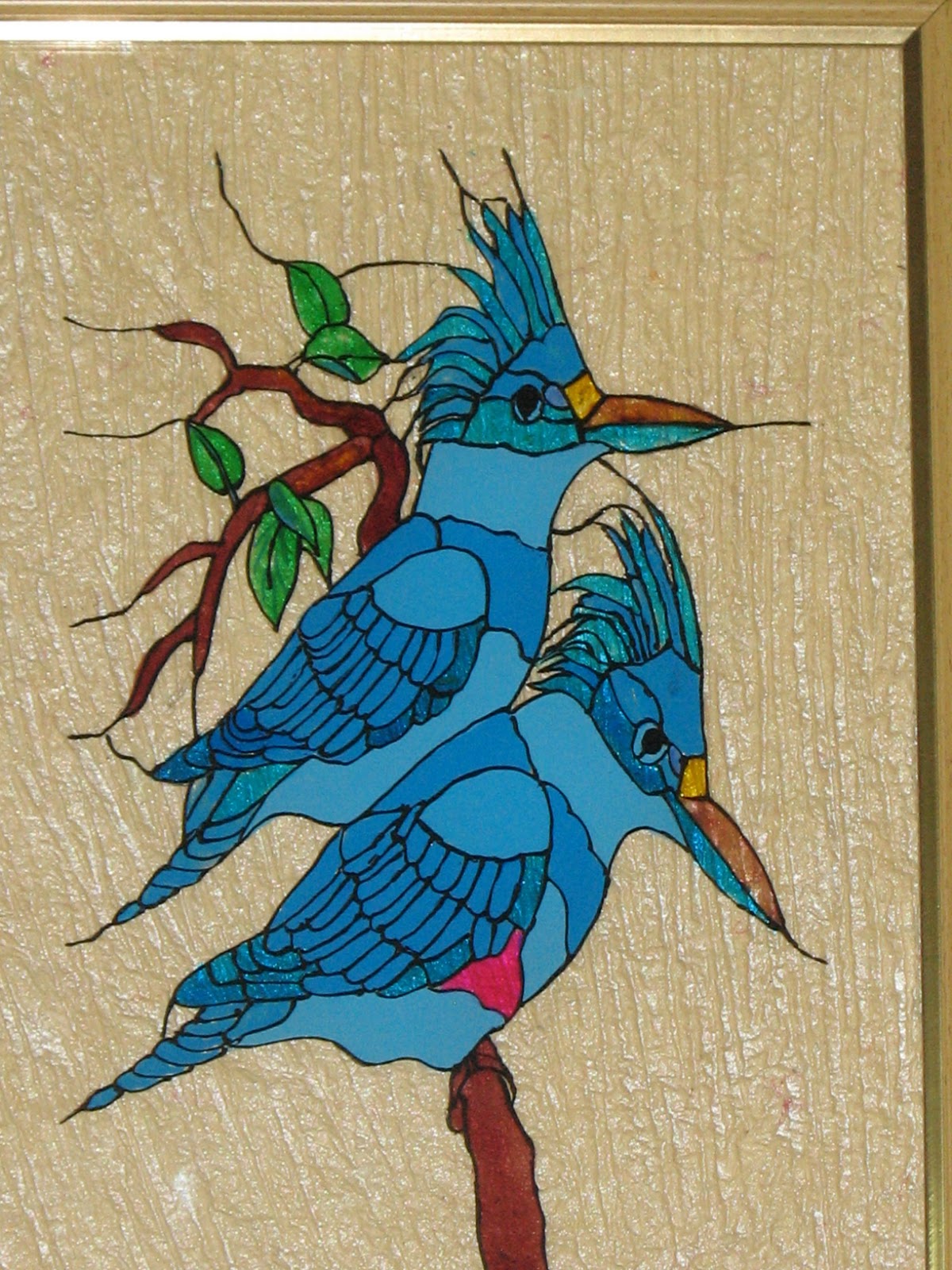 renus arts n crafts Reverse Glass Painting