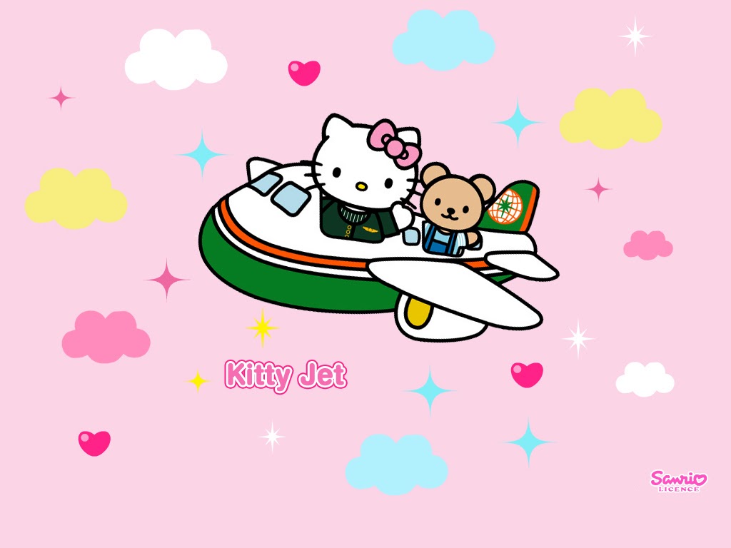 Mimmy and Hello Kitty Wallpaper Hello Kitty Airplane