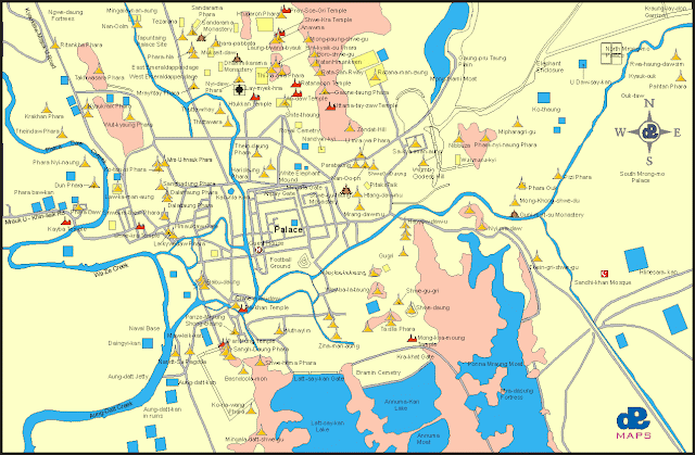 Map of Vesali Railroad and Mrauk-U Map ~ Burma Genocide