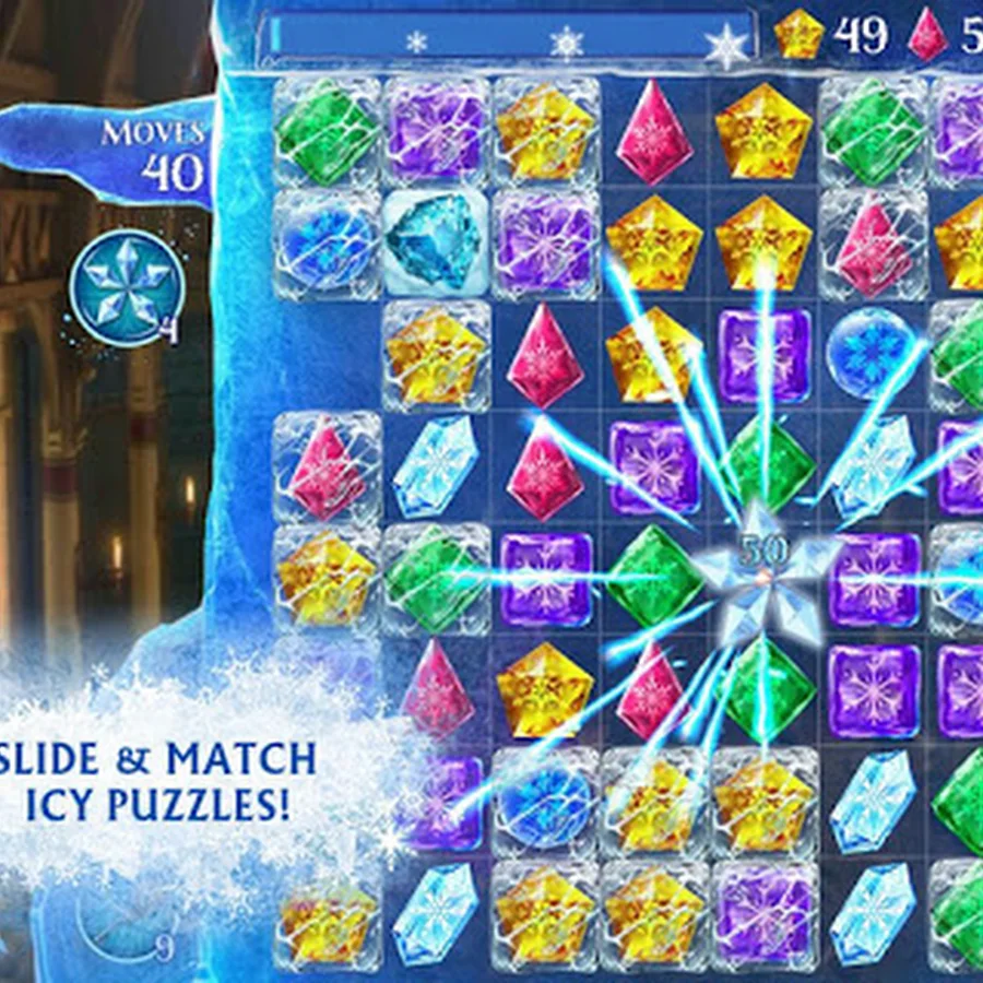 โหลดเกมส์เรียงเพชรกับเจ้าหญิง Frozen Free Fall