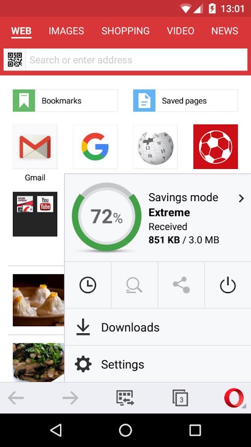 Opera Mini browser beta