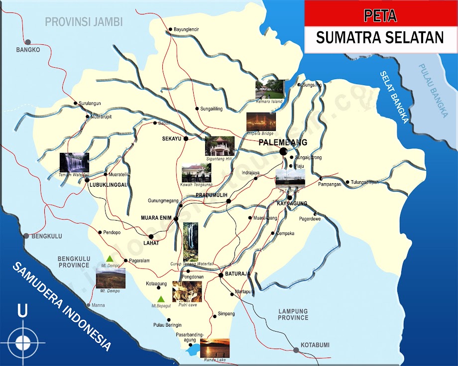 Peta Sumatra Selatan