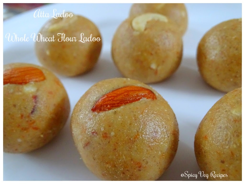 Whole wheat flour ball/ Atta Ladoo is a most popular Indian sweet, especially during winters. Wheat flour Ladoo is a taste and delicious tea time snack.  atta, ladoo, fusion, Desserts |Sweets | Mithai Recipes, Breakfast&Snacks, atta, ladoo,