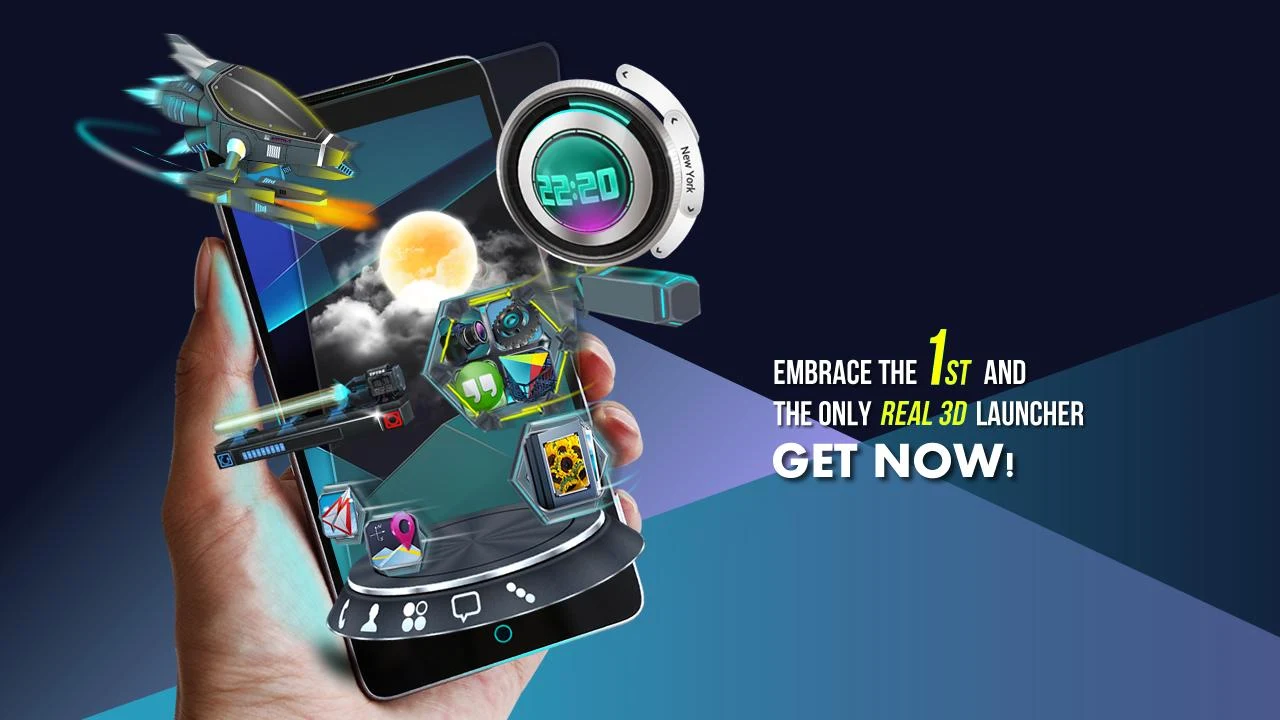 Next Launcher 3D Shell v3.15 build 137 Patched Full para android