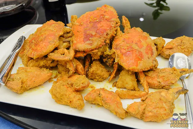baked crab with salted egg yolk baked crab with salted egg yolk