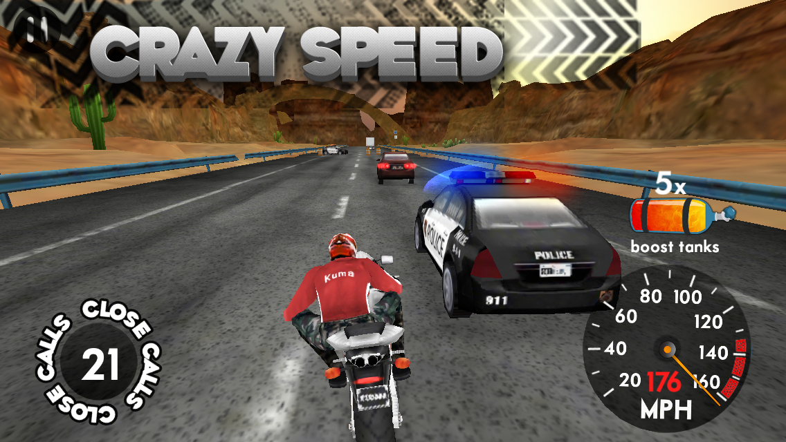 Highway Rider v1.6.1 Mod Unlimited Boosts APK Racing Games Free Download